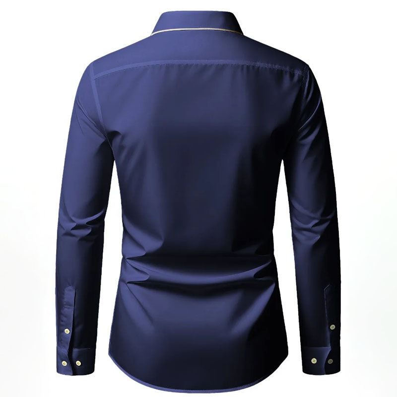 Roberto Russo Long Sleeve Shirt with Contrast Trim