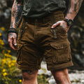 Roberto Russo Outdoor Corduroy Cargo Shorts