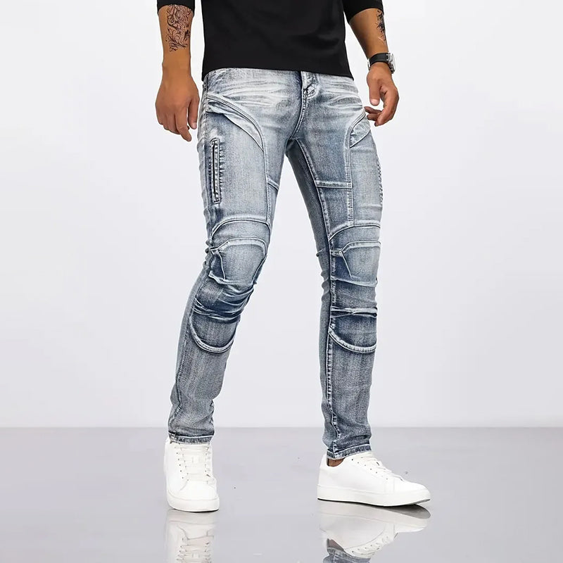 Roberto Russo Stretch Biker-Style Jeans