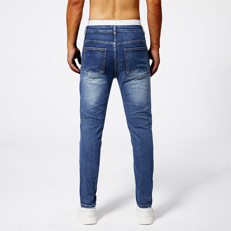 Roberto Russo Stretch Biker-Style Jeans