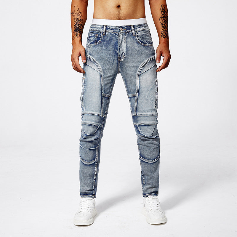 Roberto Russo Stretch Biker-Style Jeans