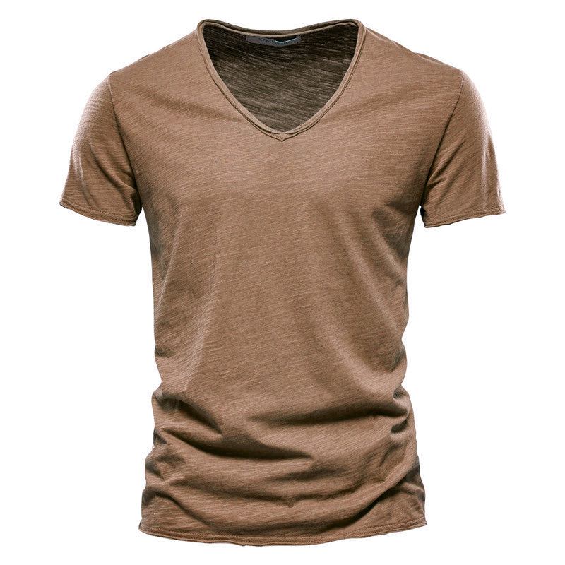 Roberto Russo V-Neck Cotton T-Shirt