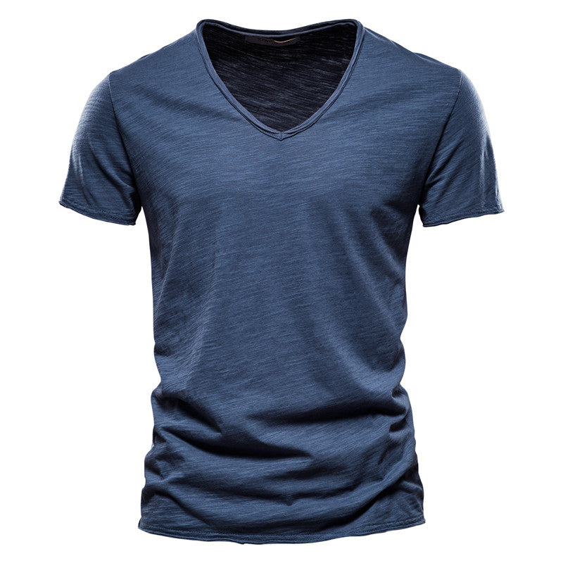 Roberto Russo V-Neck Cotton T-Shirt