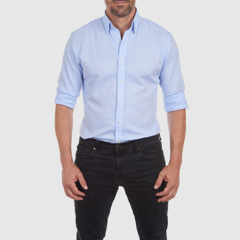 Roberto Russo Fitted Shirt with Integrated Zipper