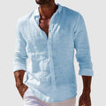Ryan - Men's Button Up Long Sleeve Cotton Shirt