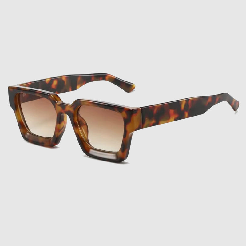 Square-Style Sunglasses with Tinted Lenses