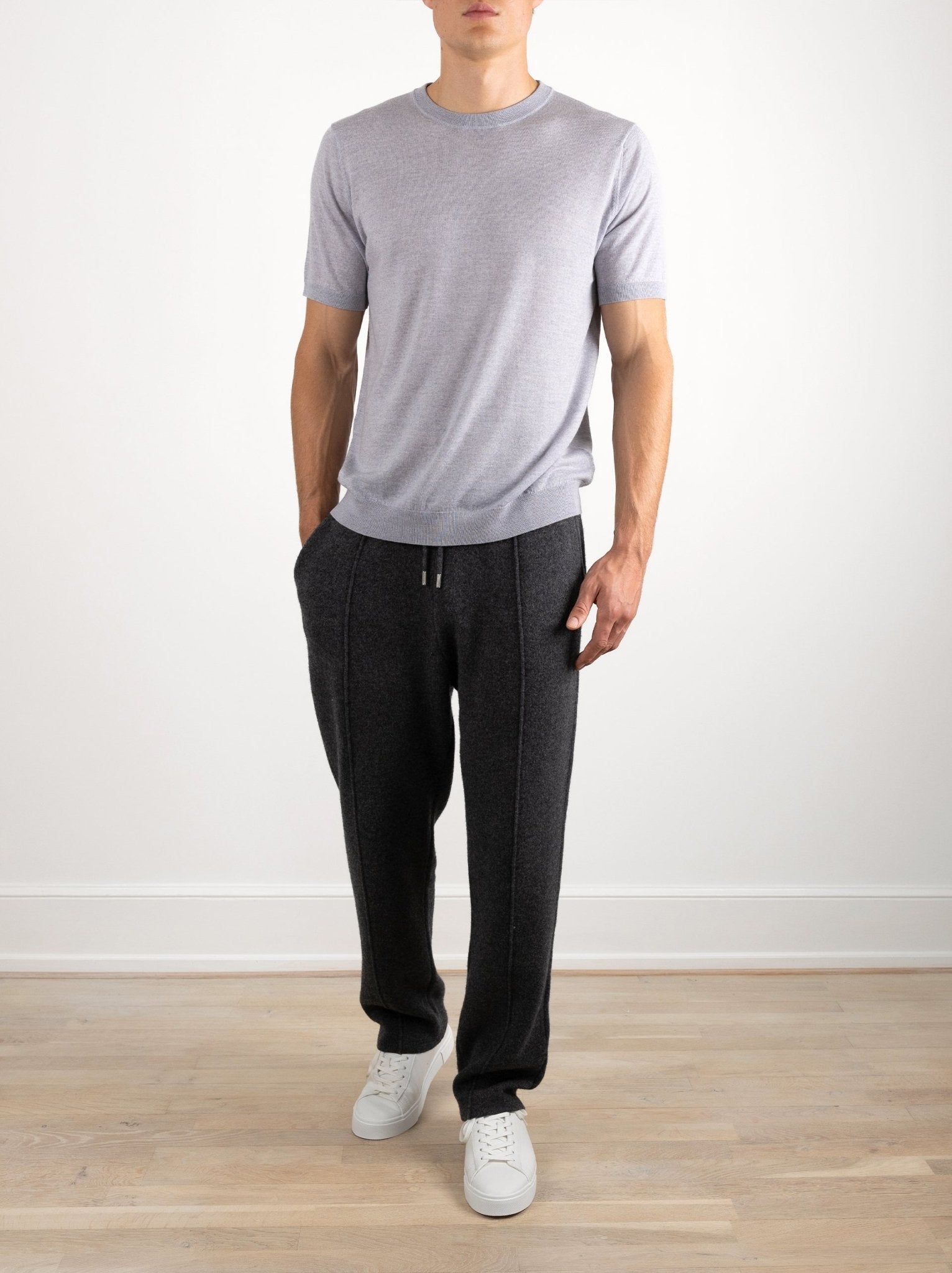 Short-sleeve Casual Wool T-Shirt