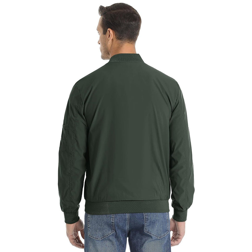 Vintage Bomber Flight Jacket Zip-Pocket