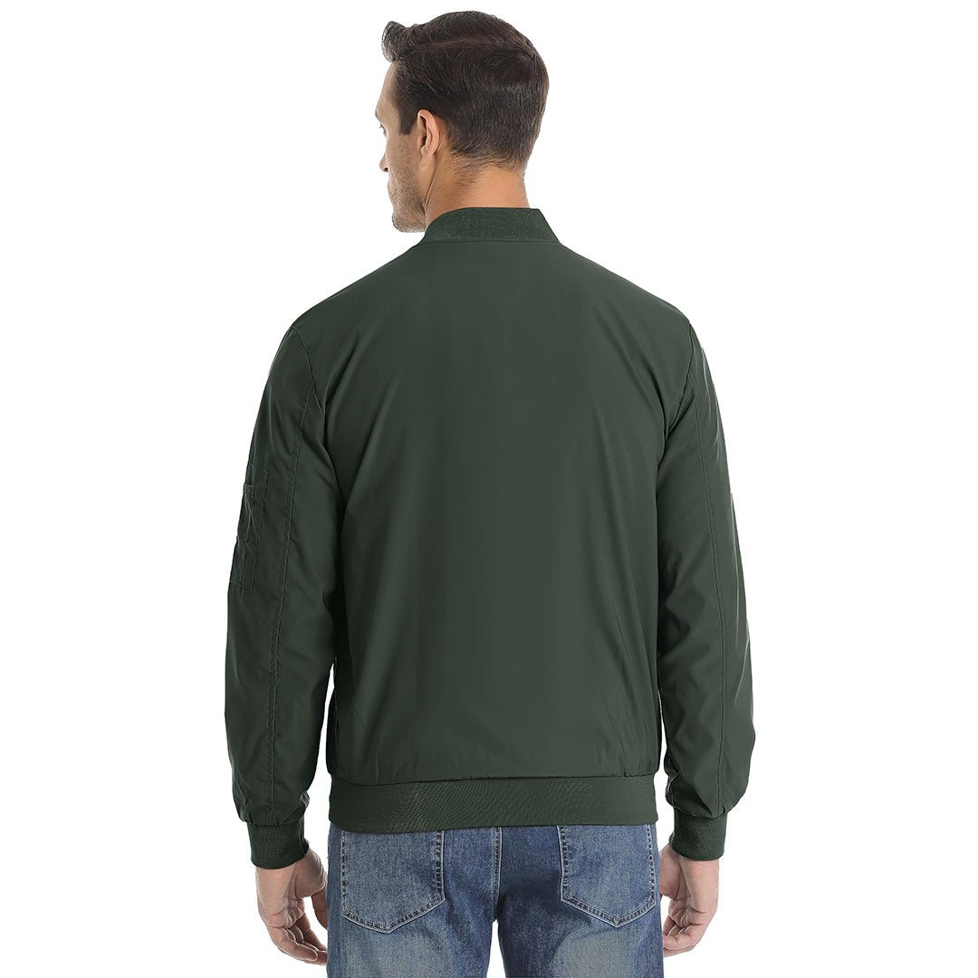 Vintage Bomber Flight Jacket Zip-Pocket