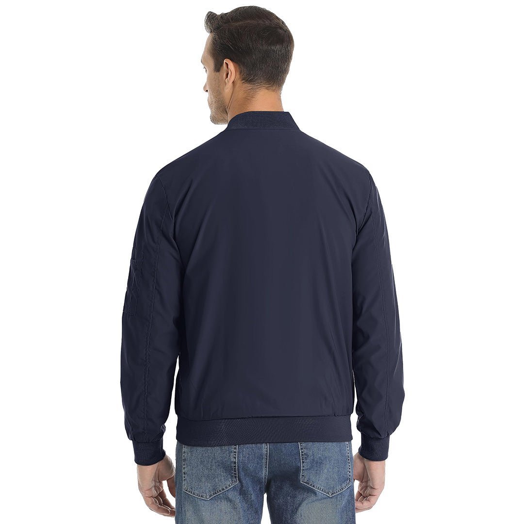 Vintage Bomber Flight Jacket Zip-Pocket