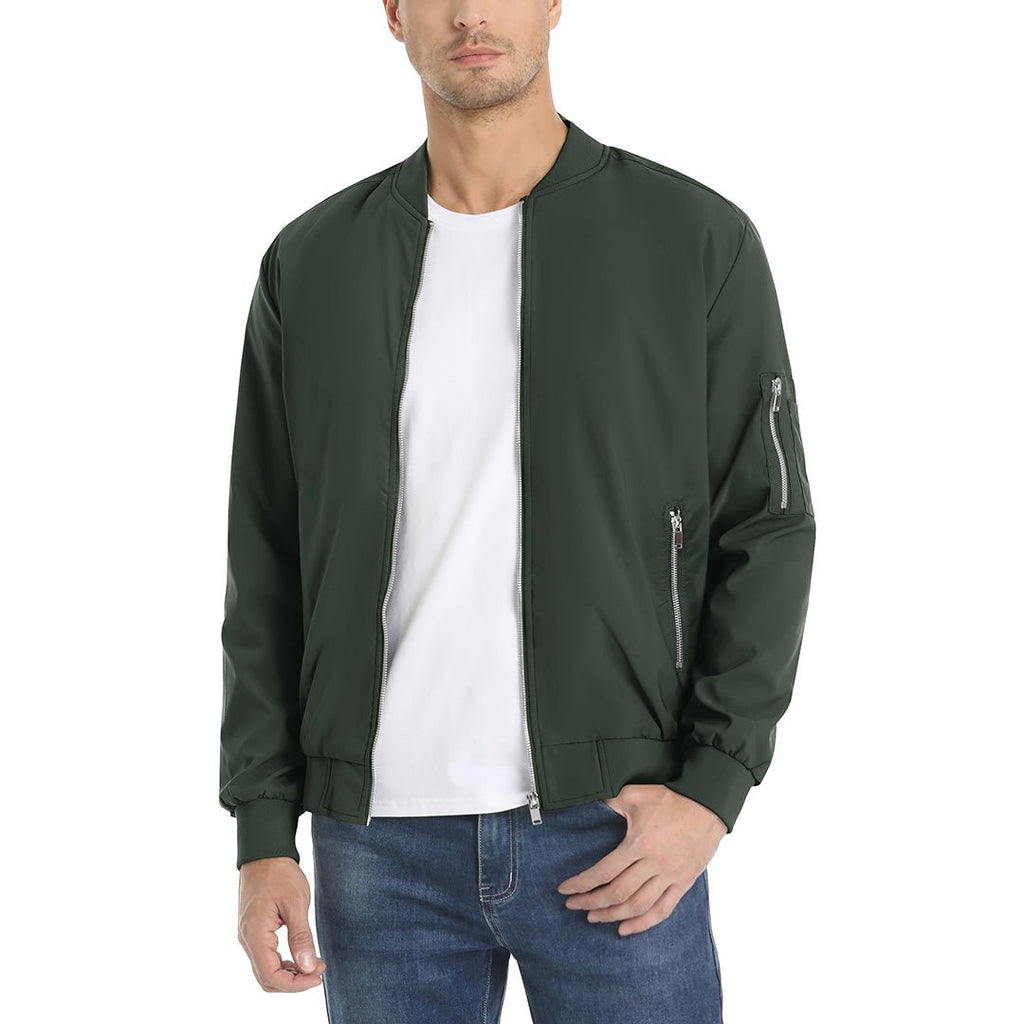 Vintage Bomber Flight Jacket Zip-Pocket