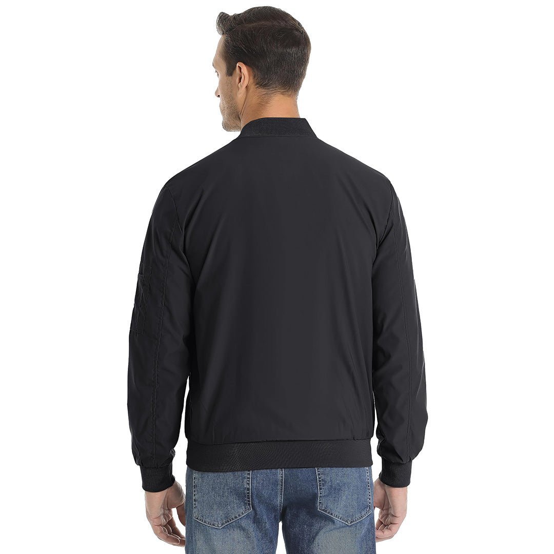 Vintage Bomber Flight Jacket Zip-Pocket