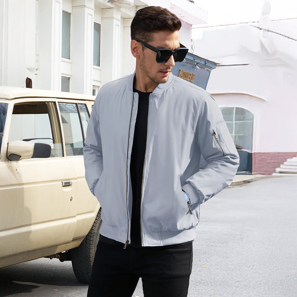 Vintage Bomber Jacket Padded Lined Coat