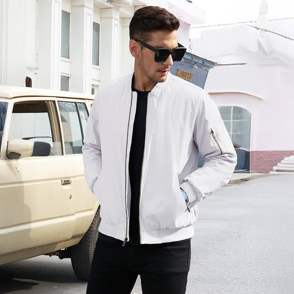 Vintage Bomber Jacket Padded Lined Coat