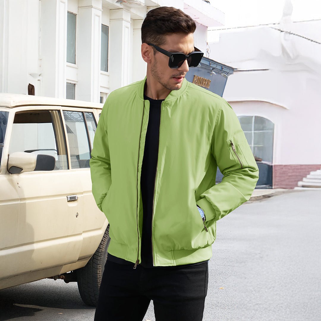 Vintage Bomber Jacket Padded Lined Coat