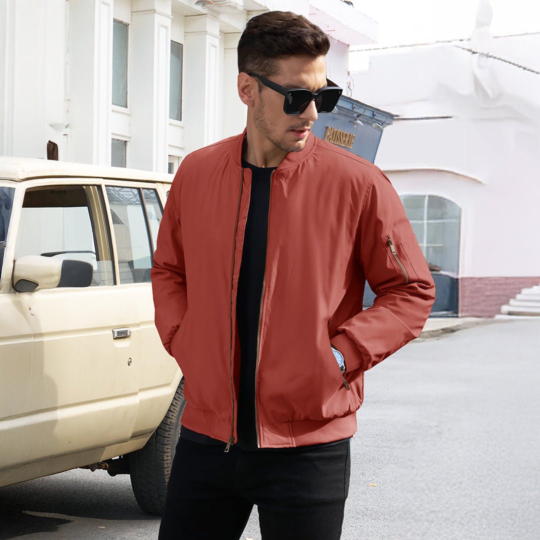 Vintage Bomber Jacket Padded Lined Coat