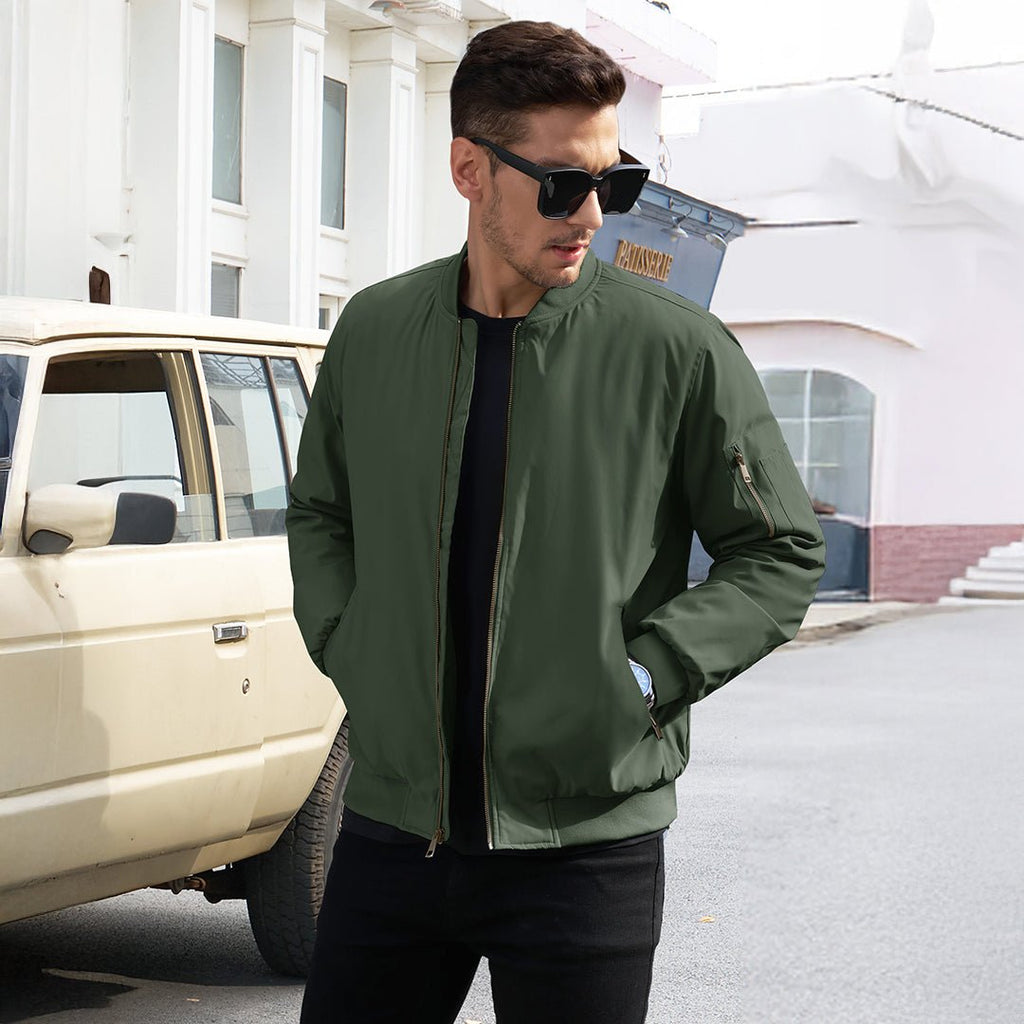 Vintage Bomber Jacket Padded Lined Coat