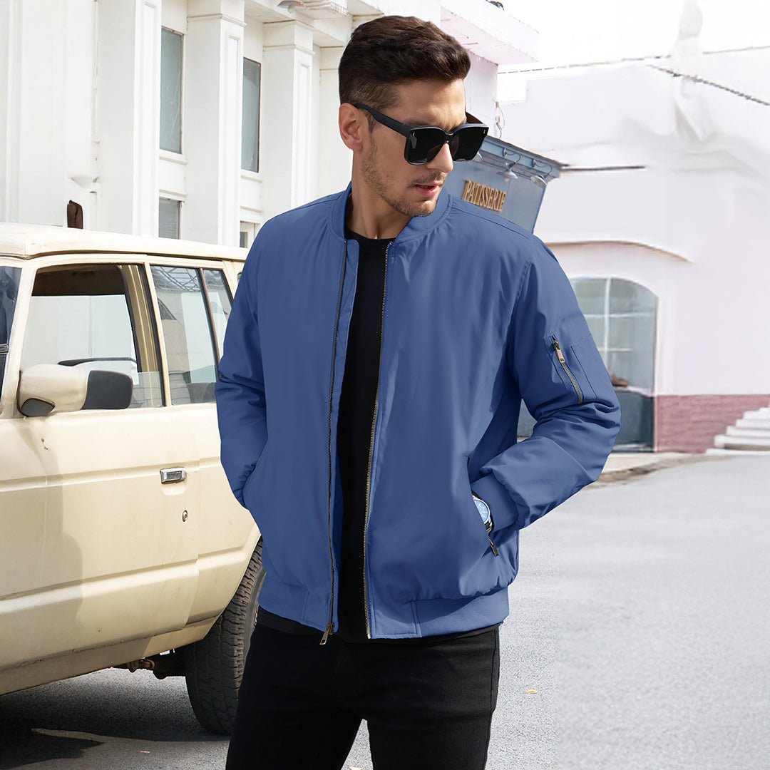 Vintage Bomber Jacket Padded Lined Coat