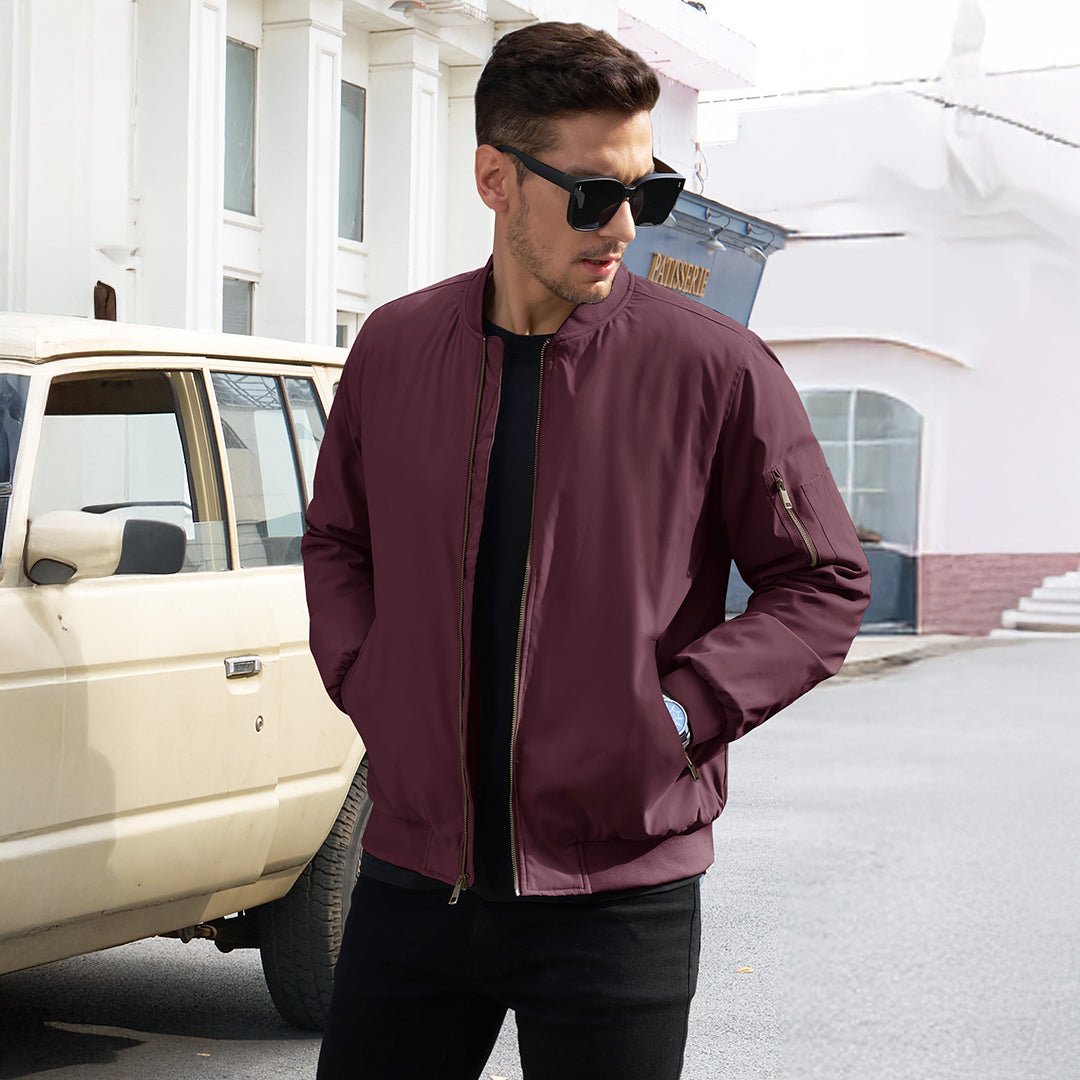 Vintage Bomber Jacket Padded Lined Coat