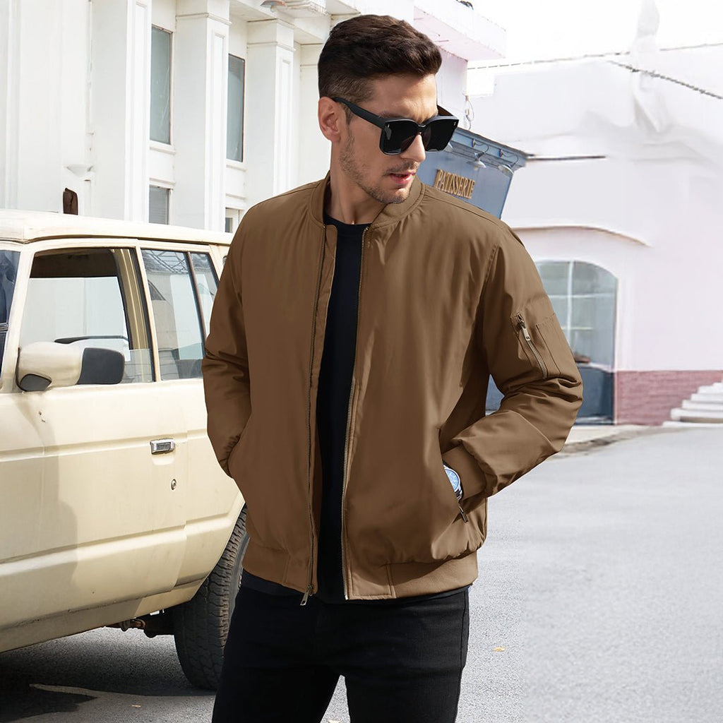 Vintage Bomber Jacket Padded Lined Coat