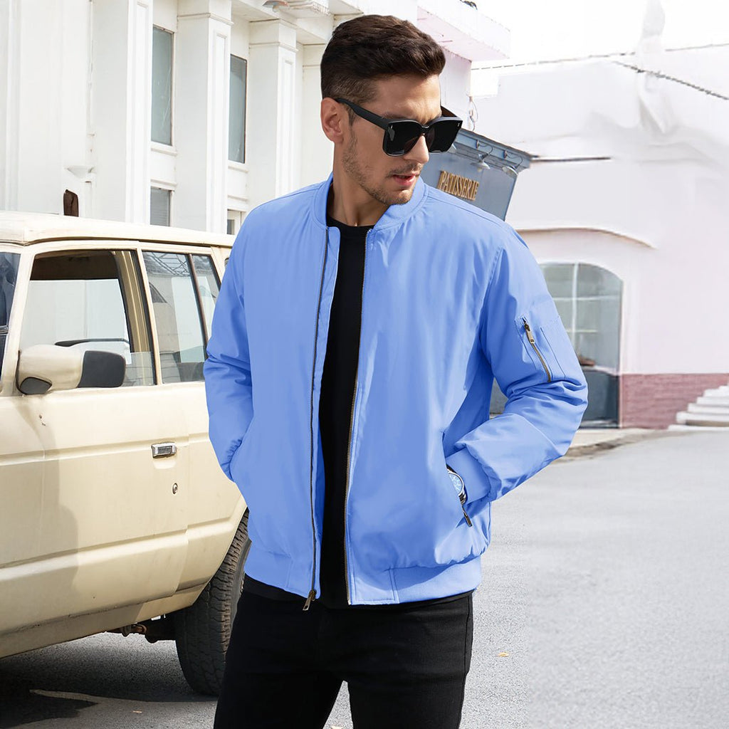 Vintage Bomber Jacket Padded Lined Coat