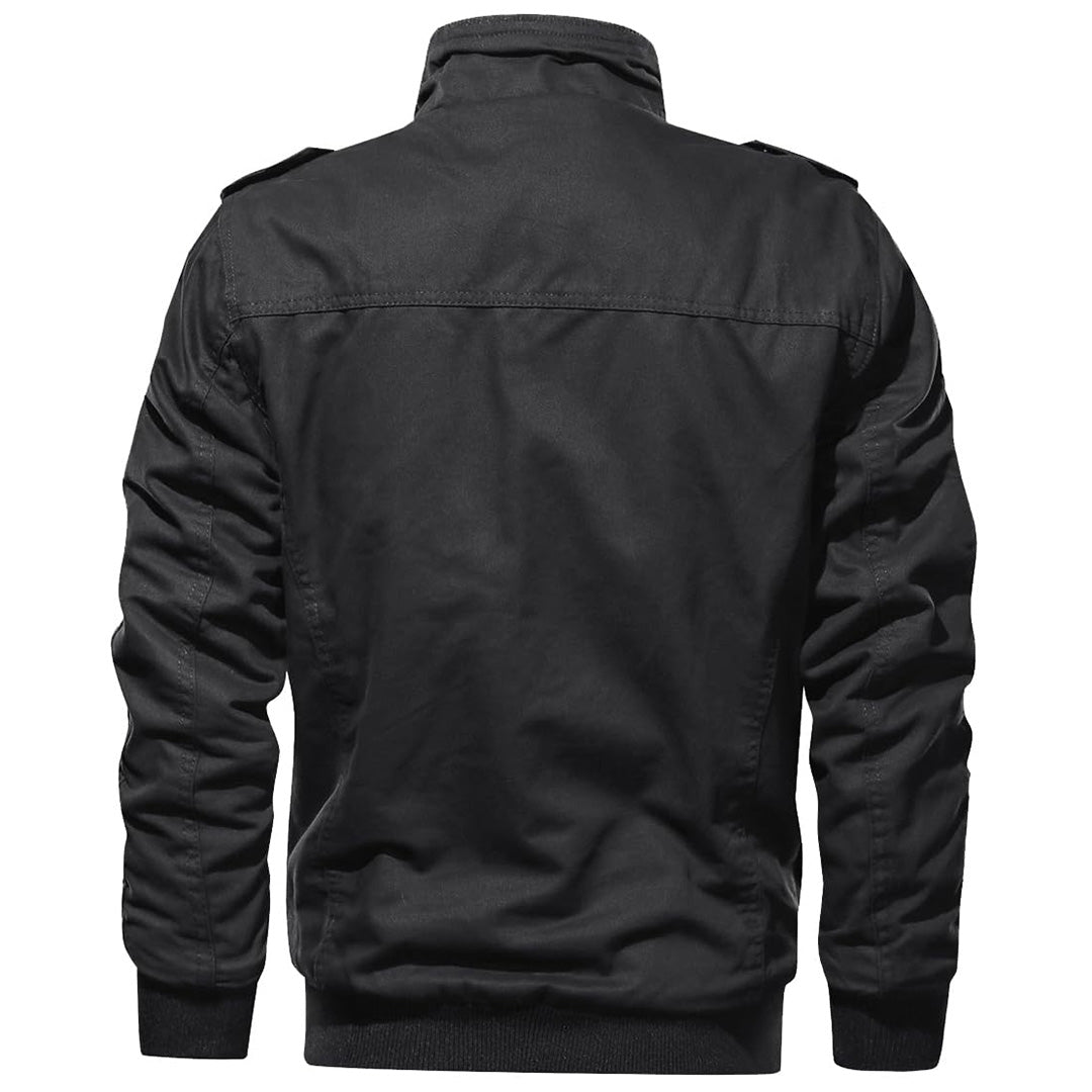 Men's Military Cargo Jacket Lightweight Tactical Windbreaker
