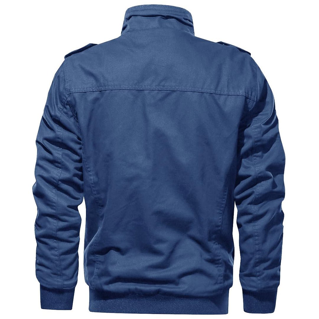 Men's Military Cargo Jacket Lightweight Tactical Windbreaker