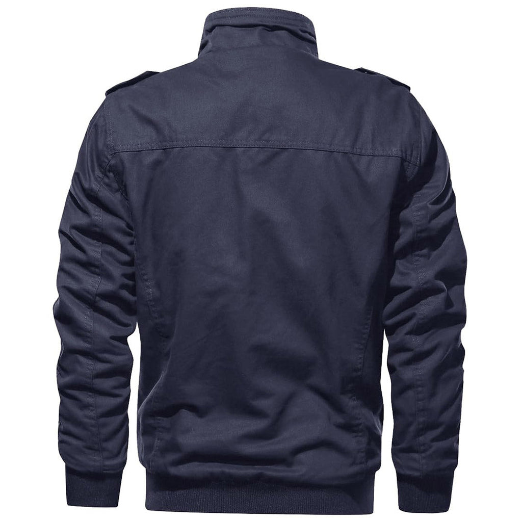 Men's Military Cargo Jacket Lightweight Tactical Windbreaker