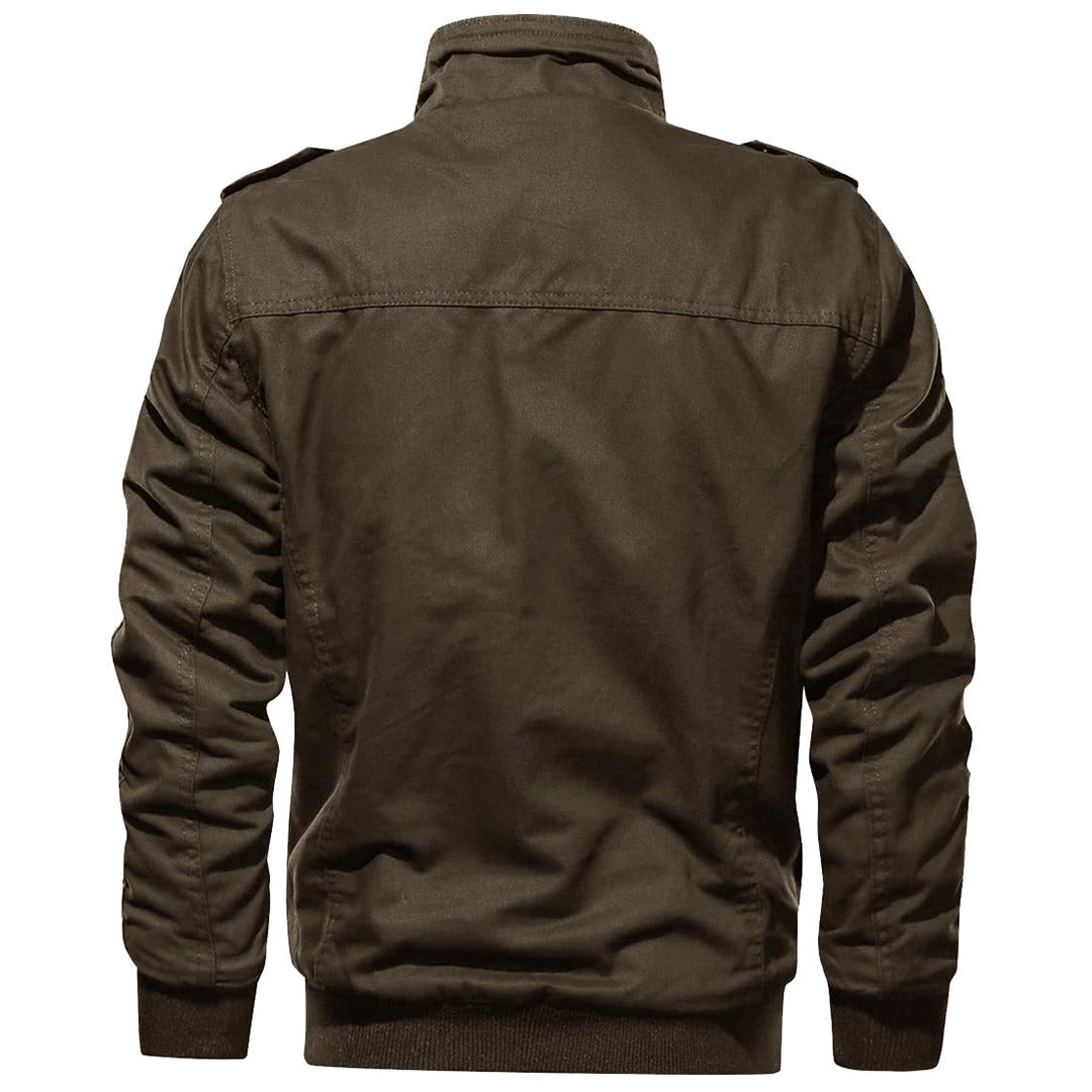 Men's Military Cargo Jacket Lightweight Tactical Windbreaker