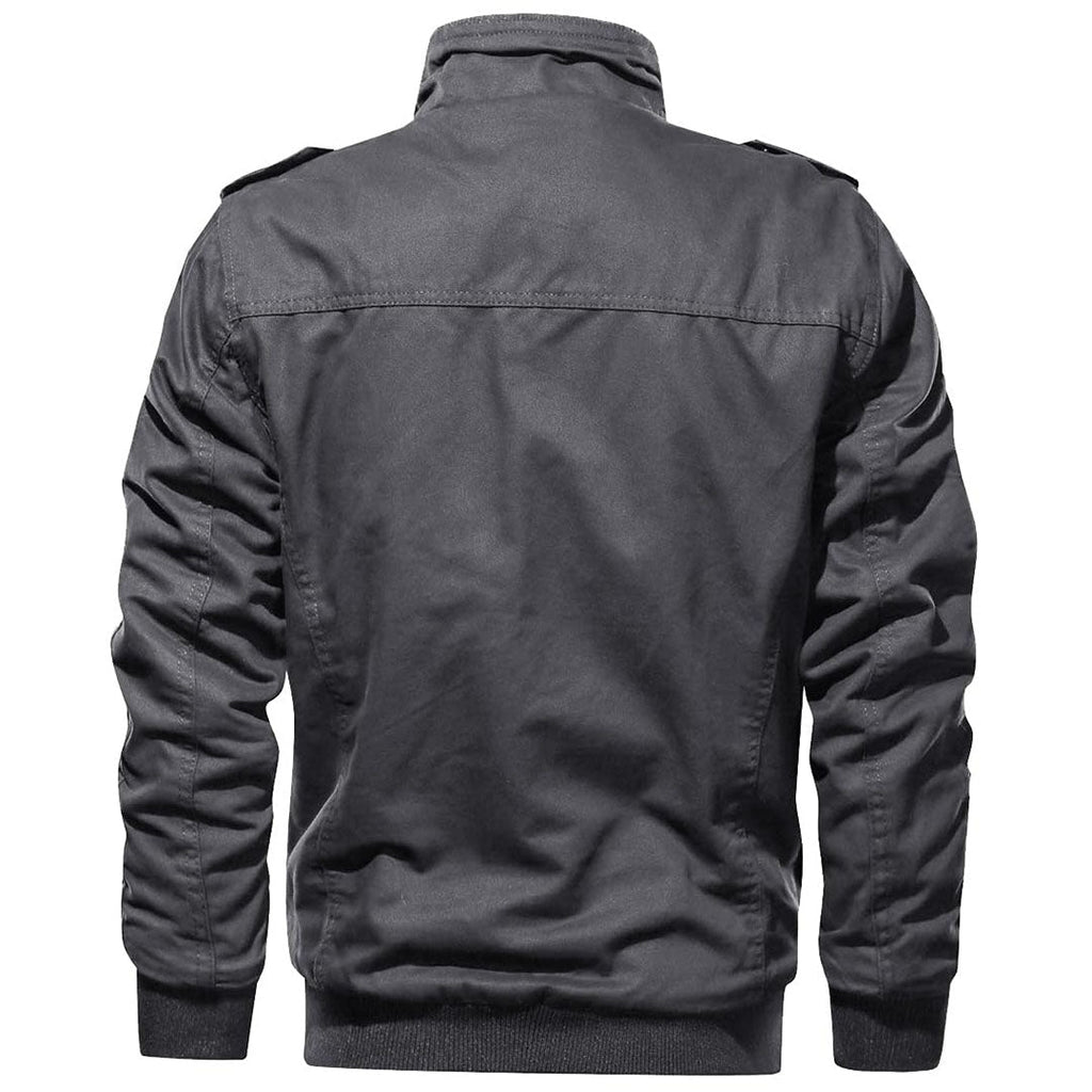 Men's Military Cargo Jacket Lightweight Tactical Windbreaker