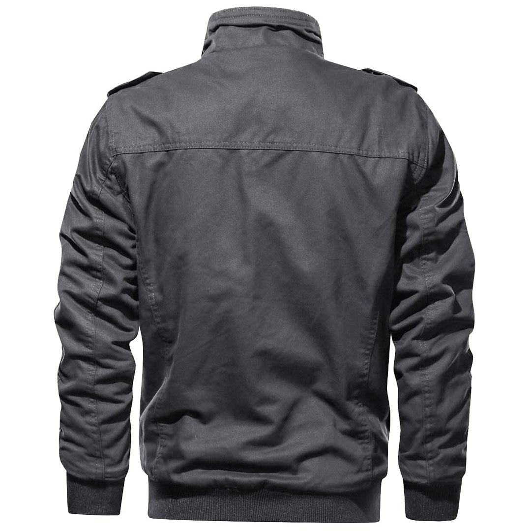 Men's Military Cargo Jacket Lightweight Tactical Windbreaker