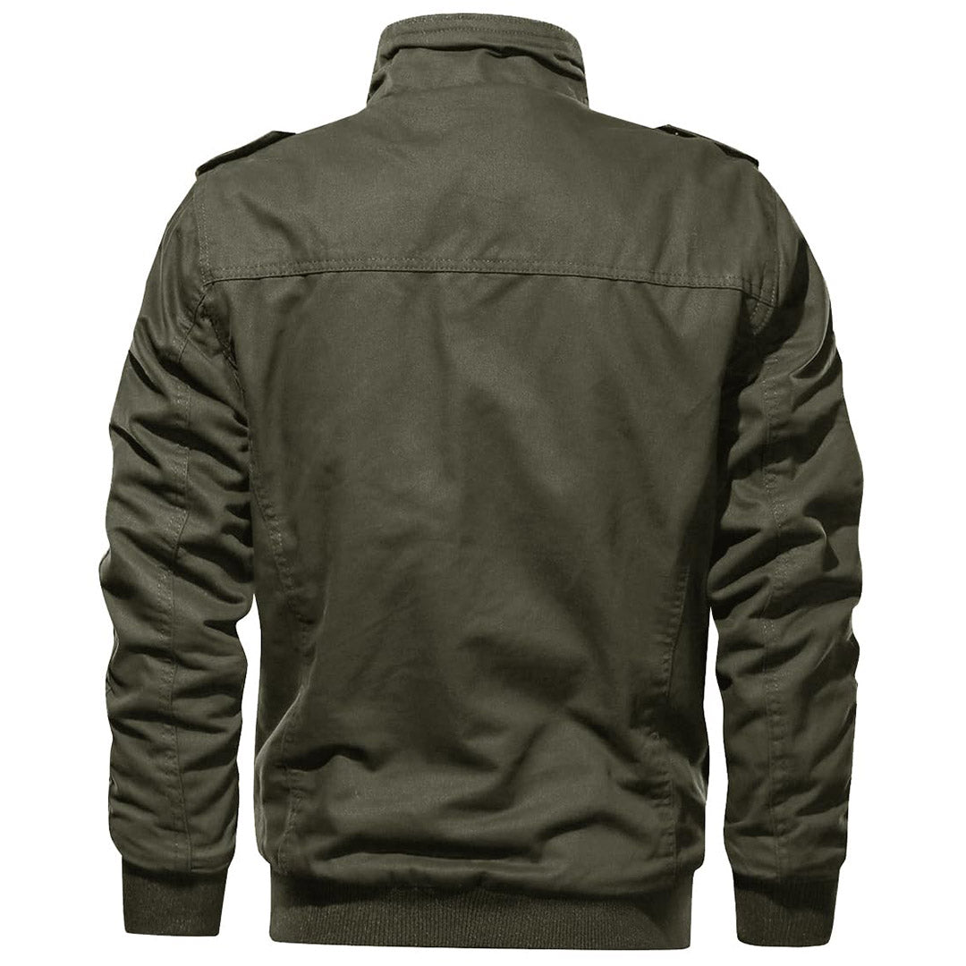 Men's Military Cargo Jacket Lightweight Tactical Windbreaker