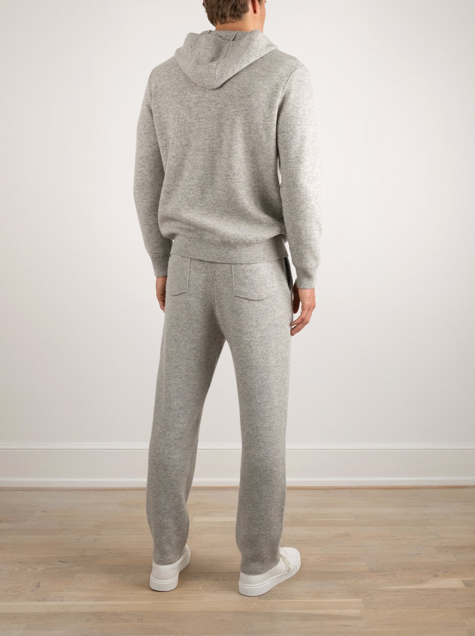 Zip-Up Wool Hoodie Comfort Set
