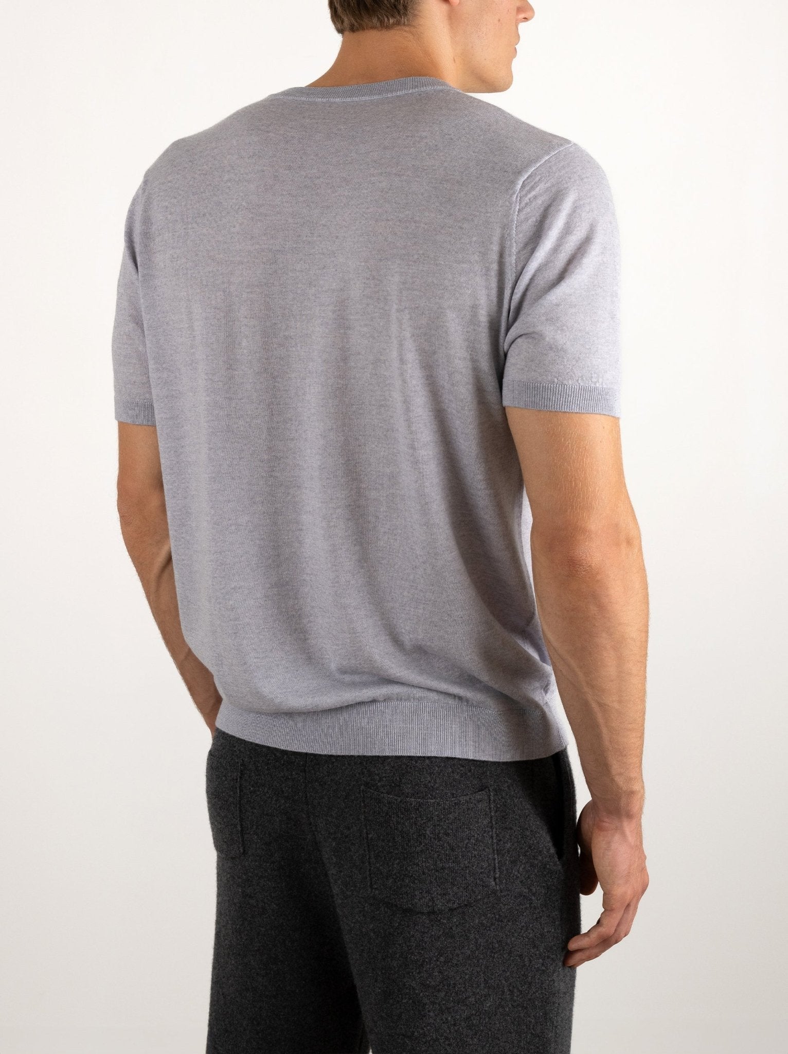 Short-sleeve Casual Wool T-Shirt